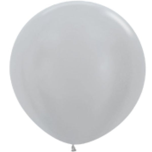 Ballon Pearl Silver 91cm