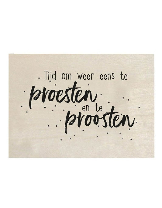 Houten kaart Proosten Zoedt