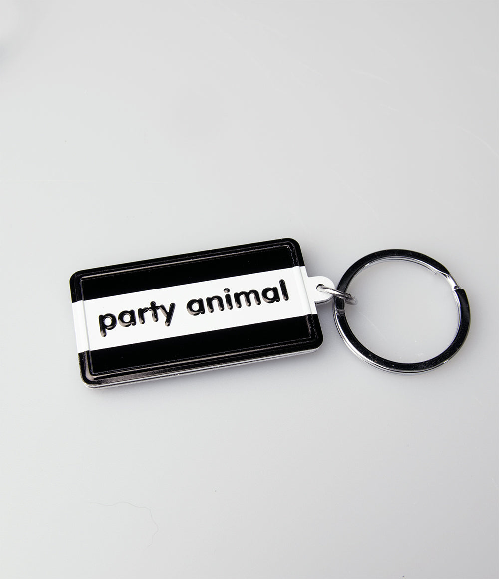Sleutelhanger Party Animal Black and White