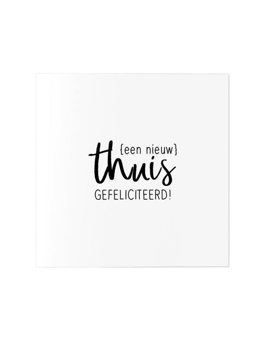 Kaart nieuw Thuis Zoedt