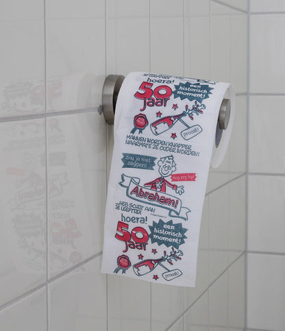 Toiletpapier Abraham 50 jaar
