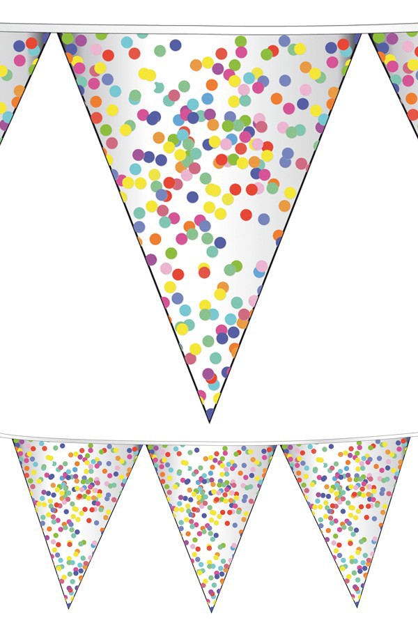 Vlaggenlijn Confetti