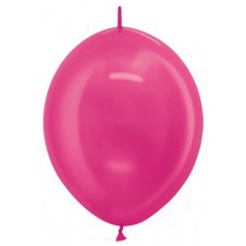 Link o Loon ballon Metallic Fuchsia 30cm