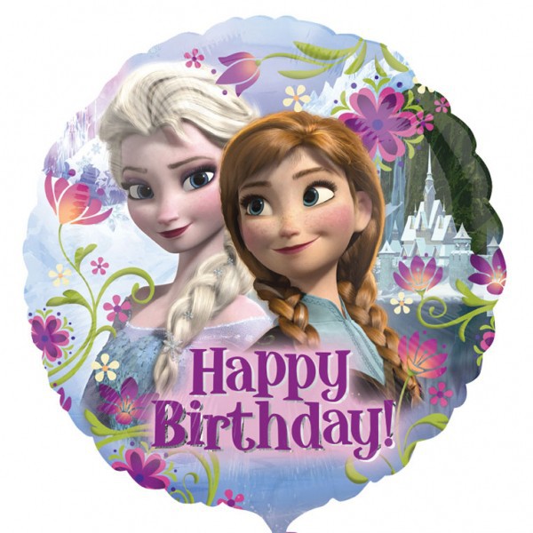 Folieballon Happy Birthday Frozen