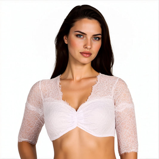 Dirndl Blouse Lore wit