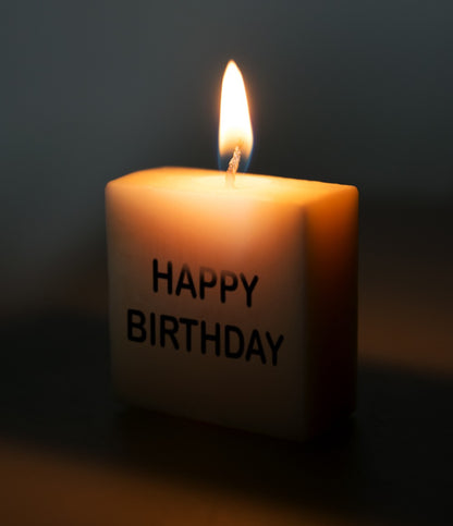 Blokkaarsje Happy Birthday