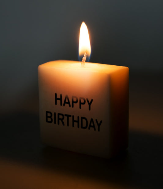 Blokkaarsje Happy Birthday