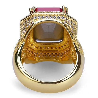Betoverende Sinterklaas Ring goud / rood