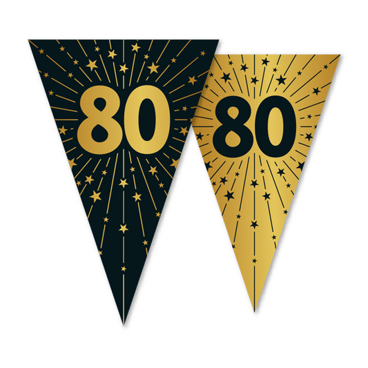 Vlaggenlijn 80 jaar Zwart Goud