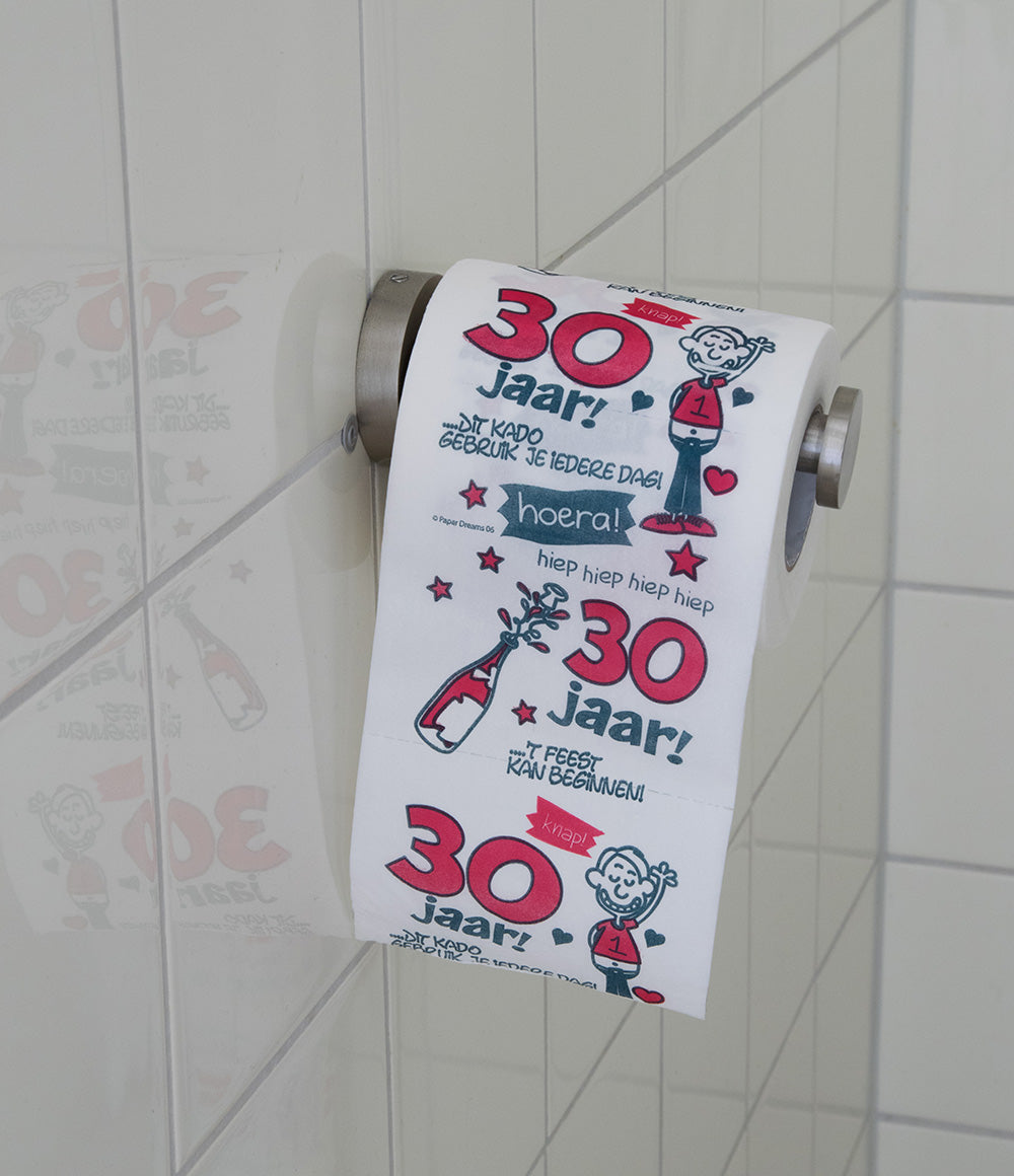 Toiletpapier 30 jaar Man