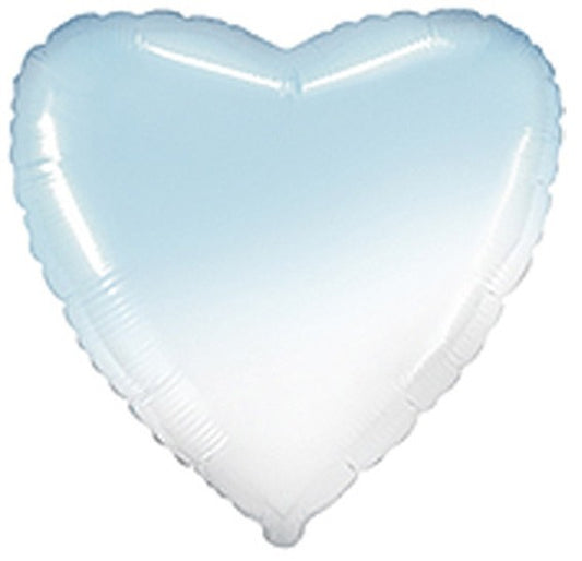 Folie ballon Hart pastel Blauw