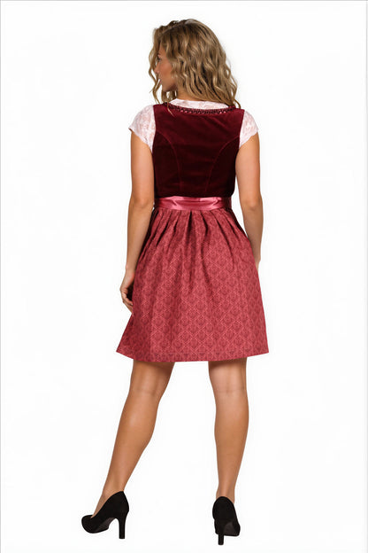 Dirndl jurk Jula Bordorood