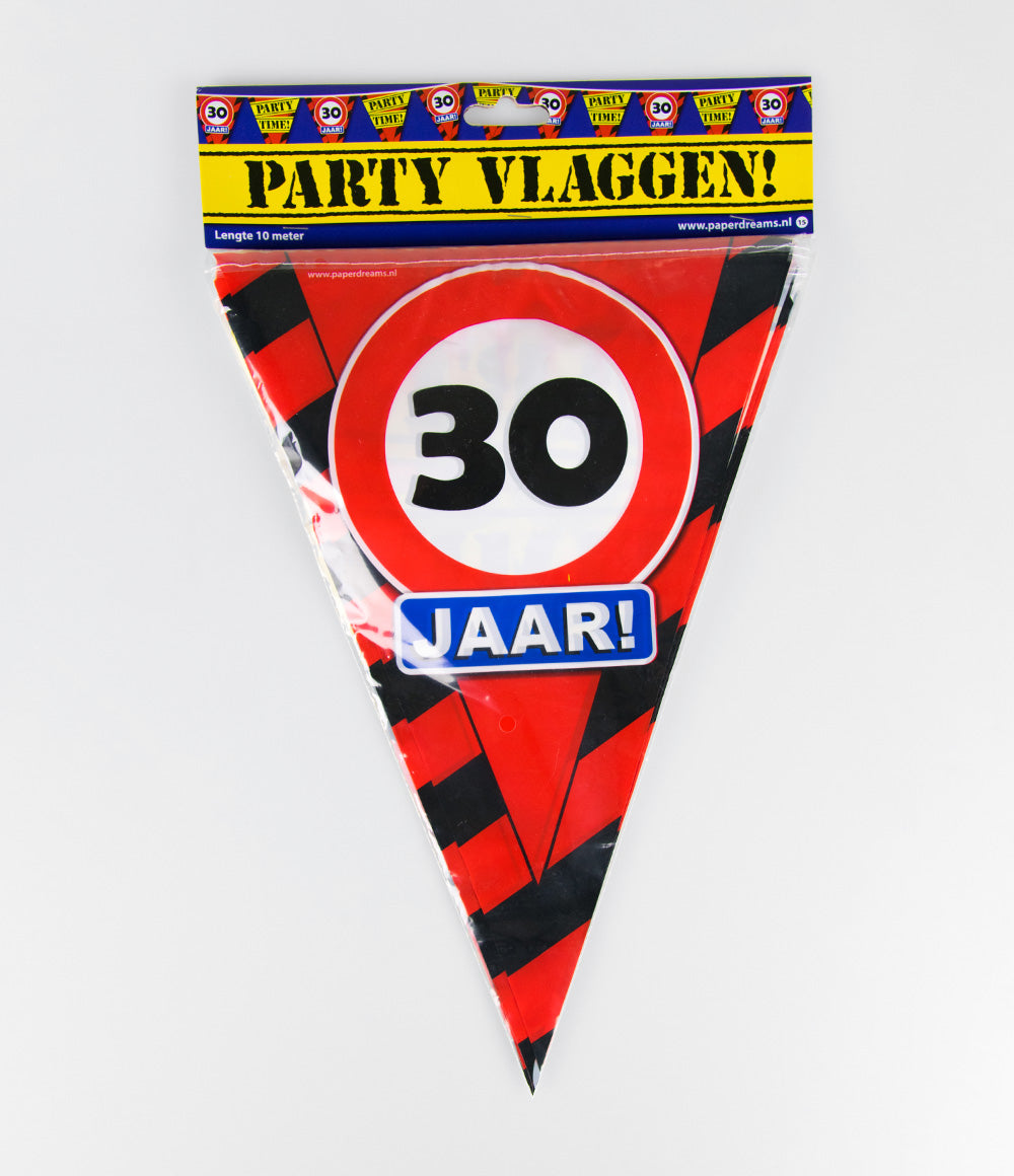 Vlaggenlijn 30 jaar Verkeersbord