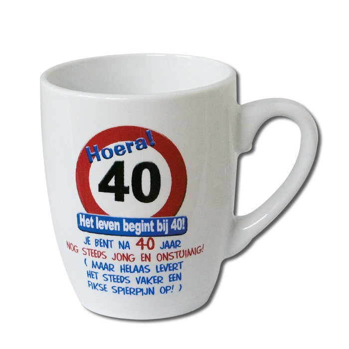 Mok 40 jaar Verkeersbord