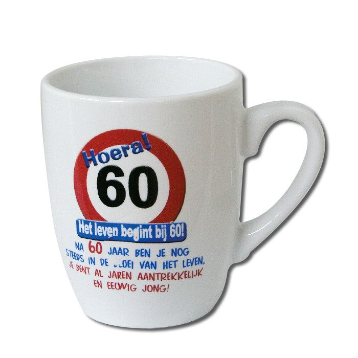 Mok 60 jaar Verkeersbord