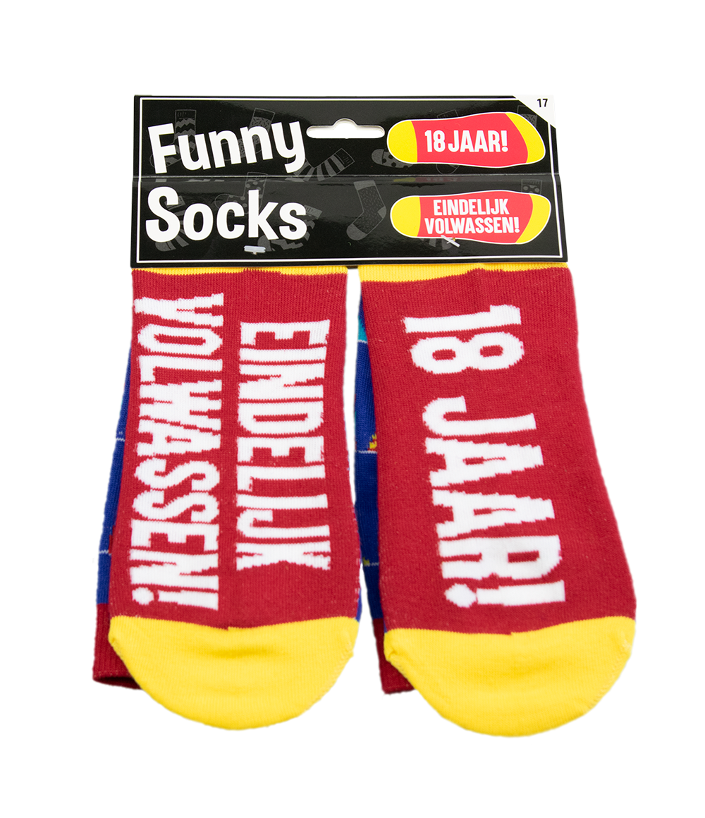 Funny Socks 18 jaar