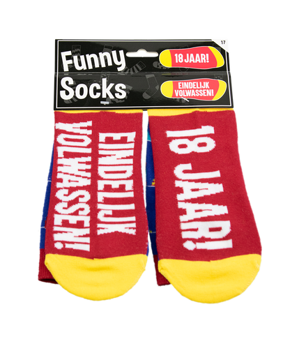 Funny Socks 18 jaar