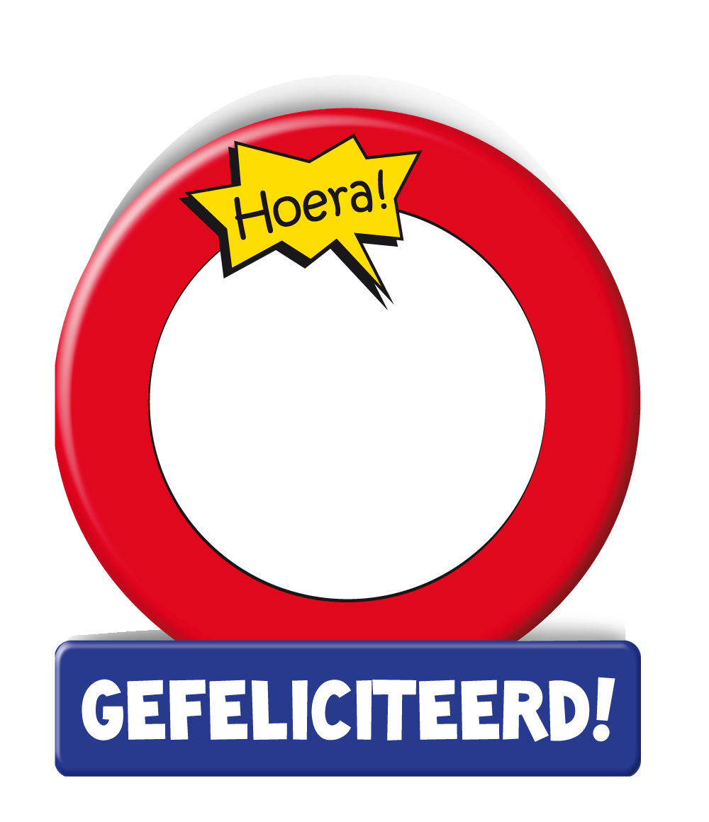 Wenskaart Gefeliciteerd Blanco