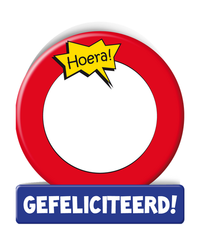 Wenskaart Gefeliciteerd Blanco