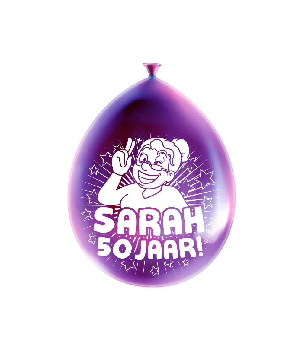 Ballonnen Sarah 50 jaar
