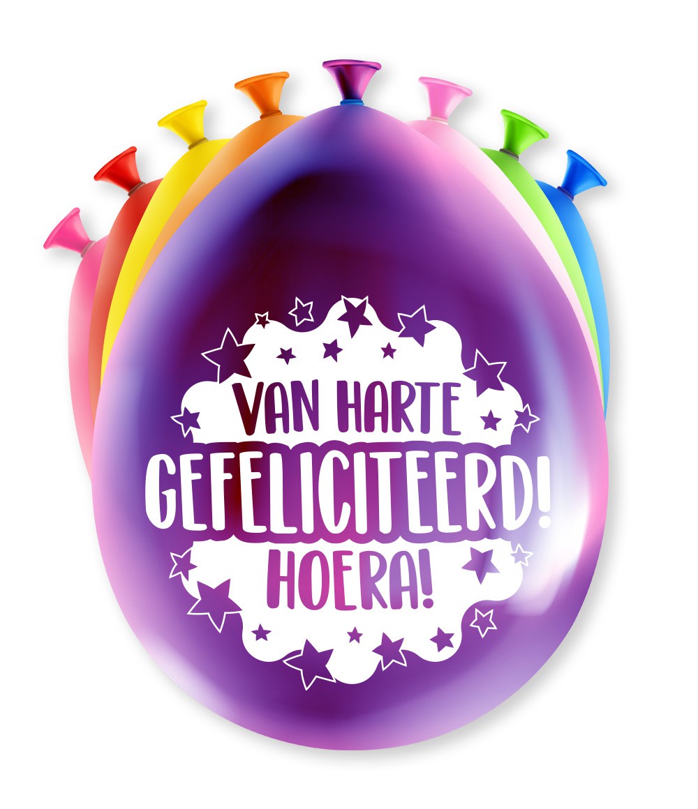 Gefeliciteerd ballonnen