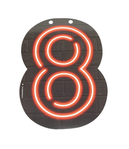 Neon Cijfer 8