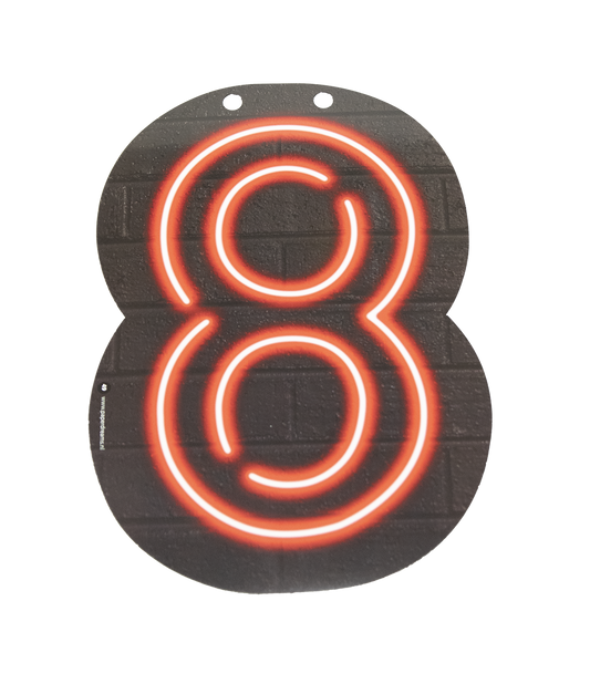 Neon Cijfer 8