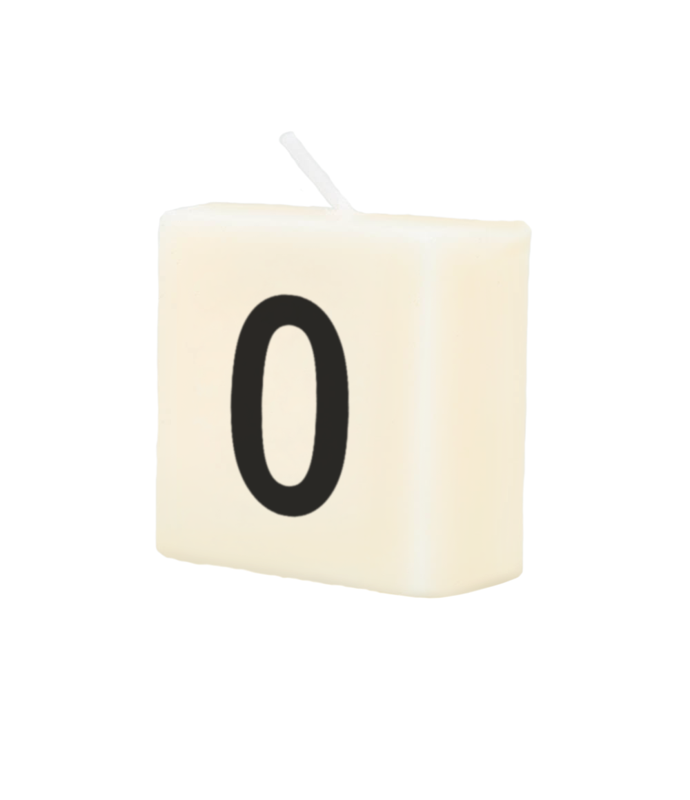 Cijferkaarsje 0