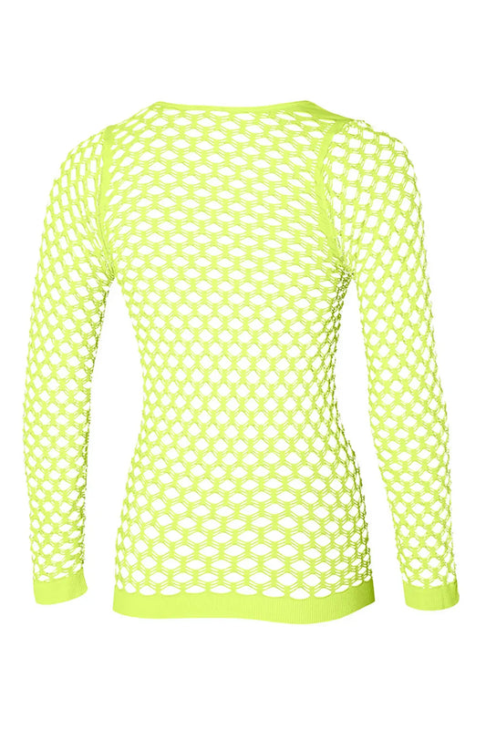 Netshirt neon Geel