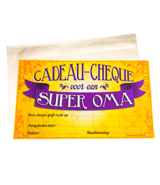 Cadeau Cheque Oma