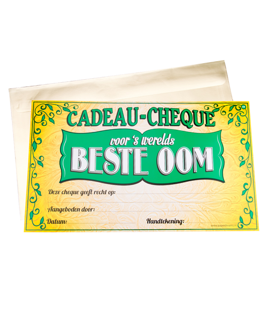 Cadeau Cheque Oom
