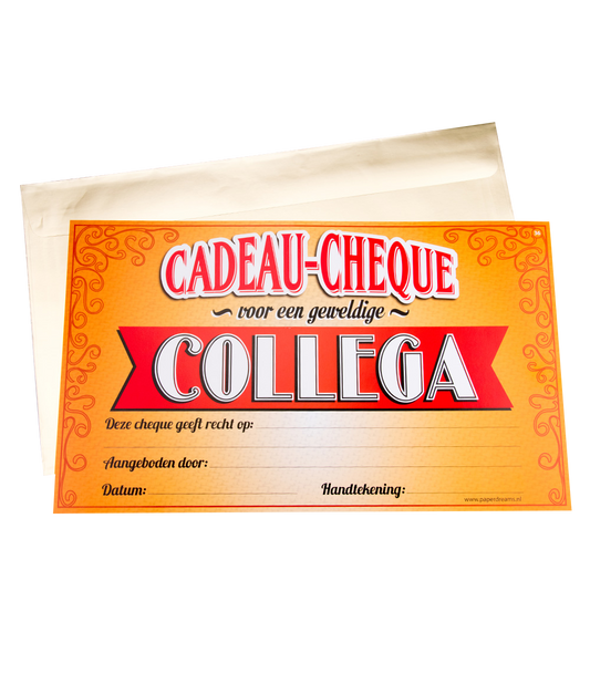 Cadeau Cheque Collega
