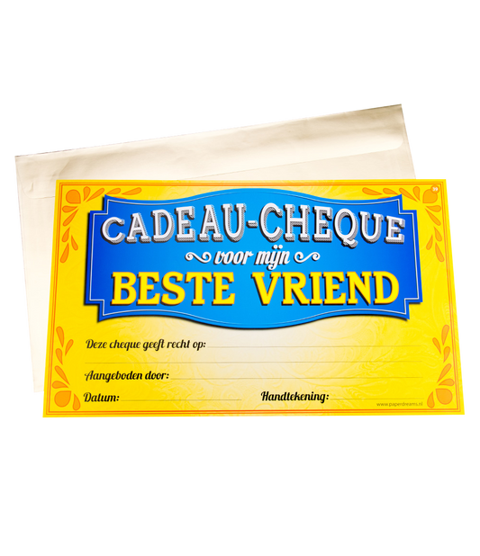 Cadeau Cheque Vriend