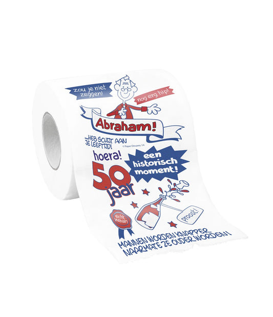 Toiletpapier Abraham 50 jaar