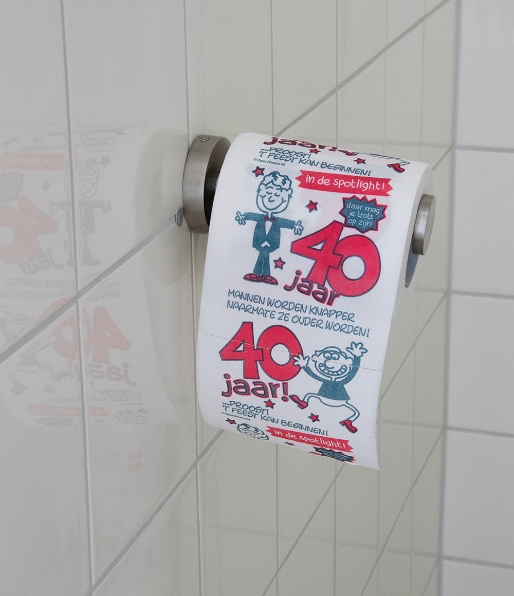 Toiletpapier 40 jaar Man
