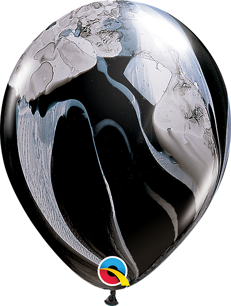 Ballon Super Agate Black and White