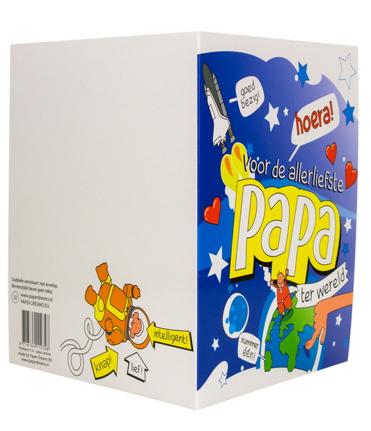 Wenskaart Papa Cartoon