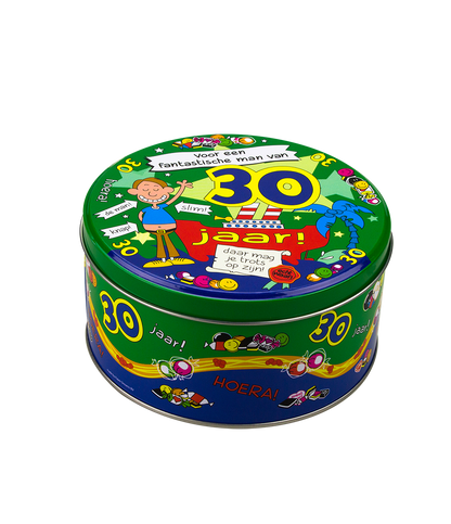 Snoeptrommel 30 jaar man
