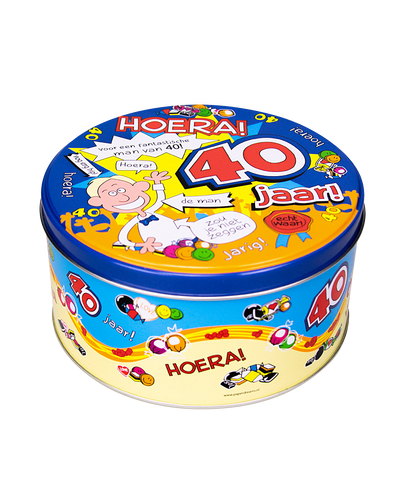 Snoeptrommel 40 jaar man