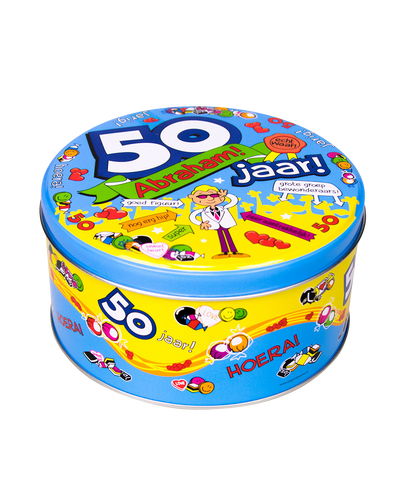 Snoeptrommel Abraham 50 jaar