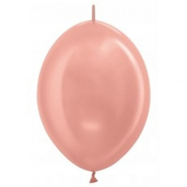 Link o Loon ballon metallic Rose Gold 15cm