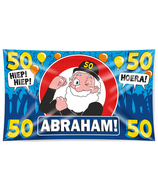 Gevelvlag Abraham 50 jaar XXL