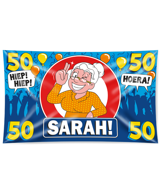 Gevelvlag Sarah 50 jaar XXL