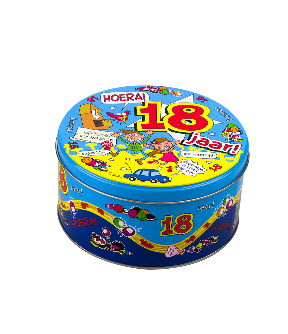 Snoeptrommel 18 jaar