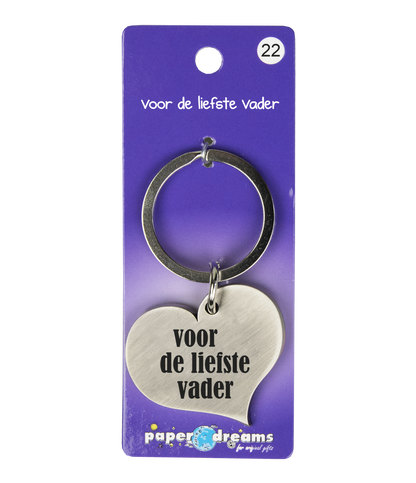 Hart sleutelhanger Vader