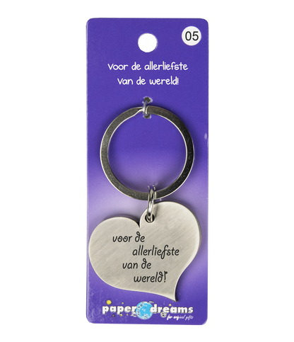Hart sleutelhanger Allerliefste