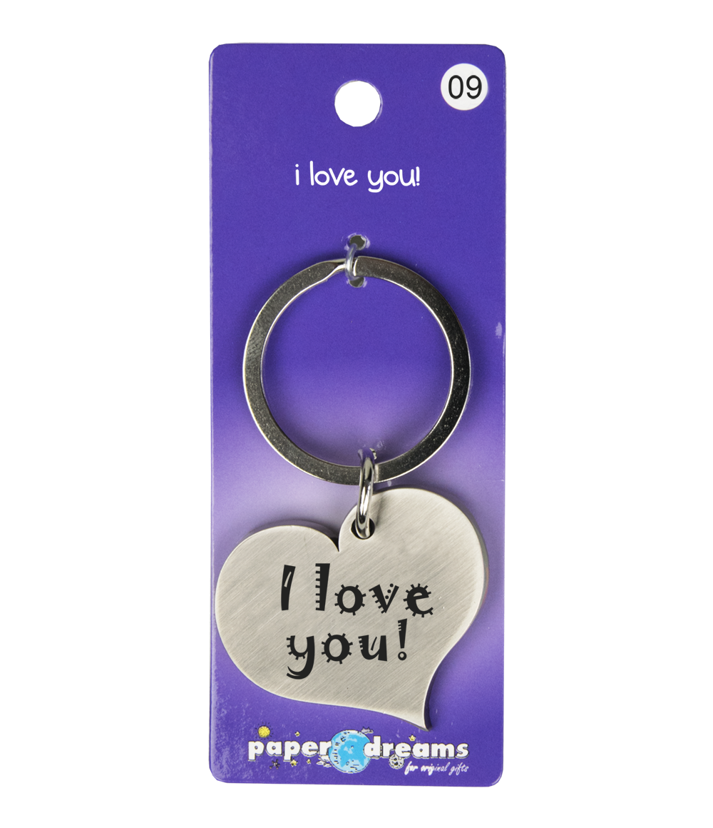 Hart sleutelhanger I Love you