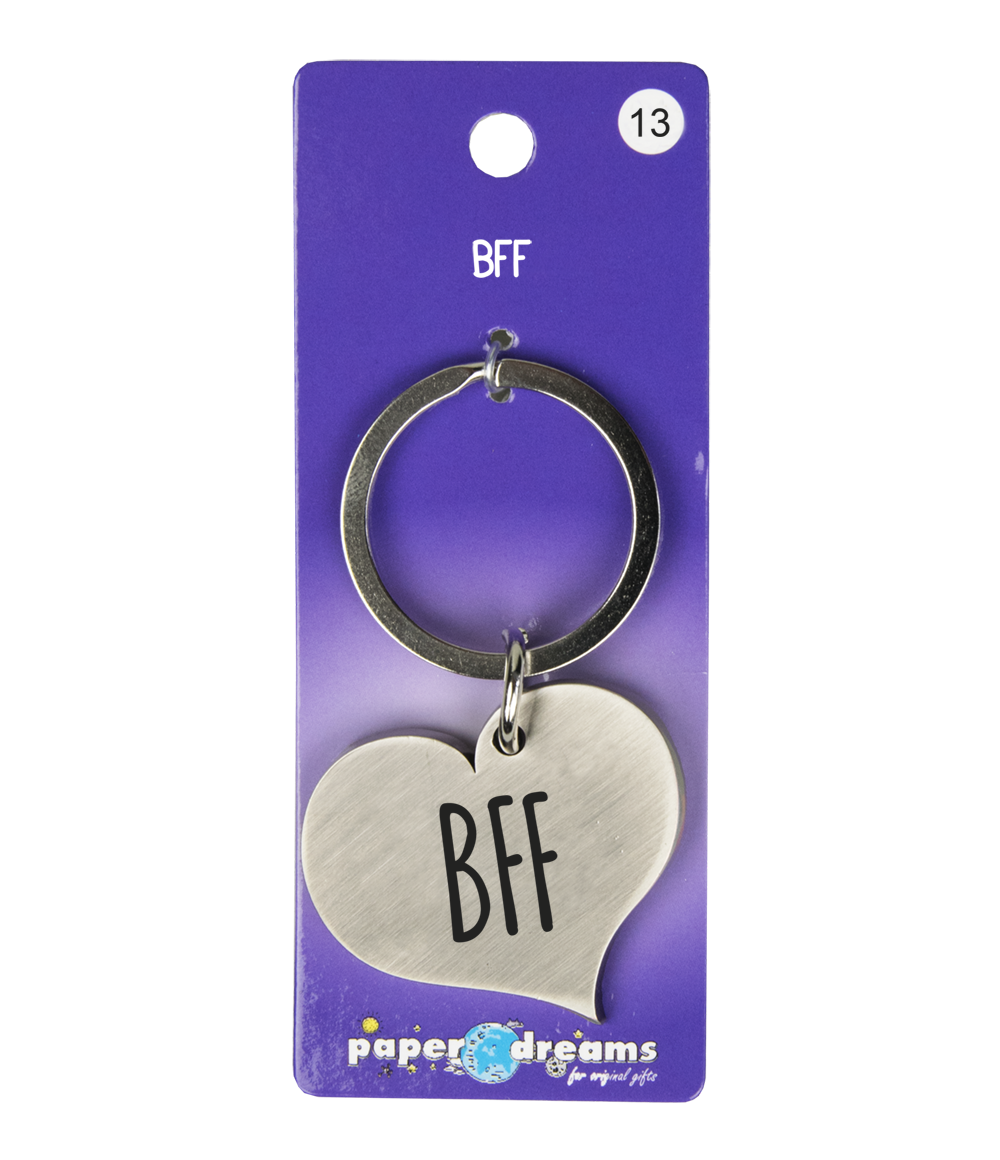 Hart sleutelhanger BFF