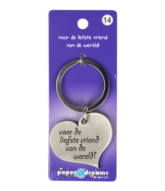 Hart sleutelhanger Vriend