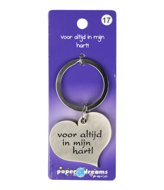 Hart sleutelhanger in mijn Hart